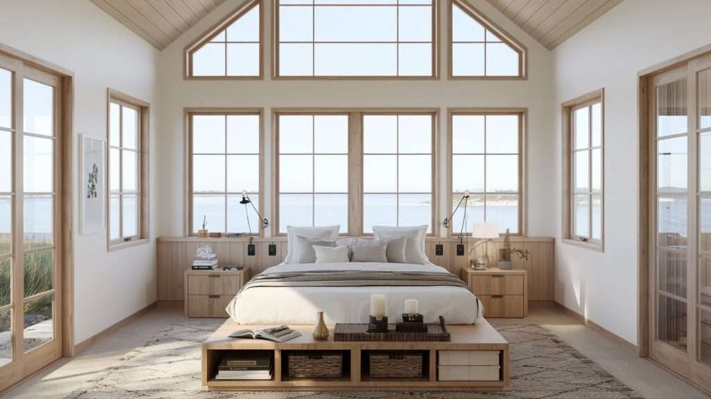 Coastal Modern Farmhouse bedroom