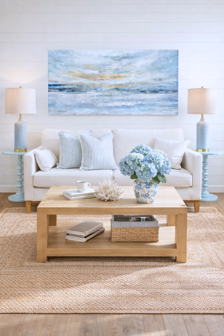 Coastal Living Room Decor That Feels Calm and Elevated